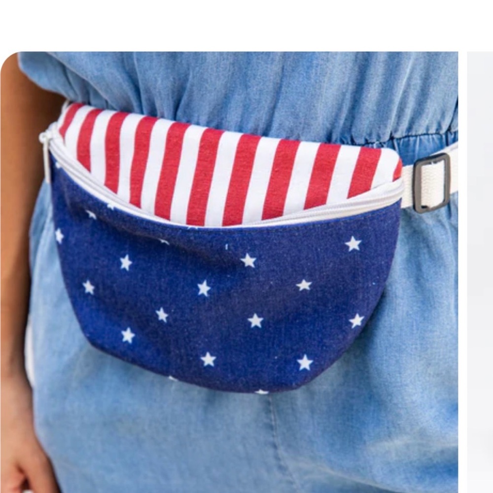 Pink Lily Patriotic Fanny pack snd mini wallets